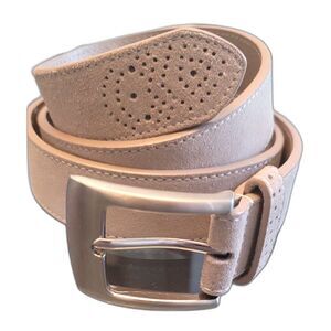 2/$20 Stacy Adams Light Tan Khaki Cream Leather Belt NWOT